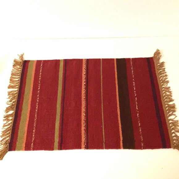 Table place mates set of 4 EUC earth tones BOHO - Picture 2 of 5